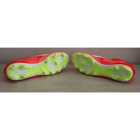 Adidas x CrazyFast Club Mens 9 Womens 10 Solar Red Flexible Ground Soccer Cleats - Picture 3 of 9